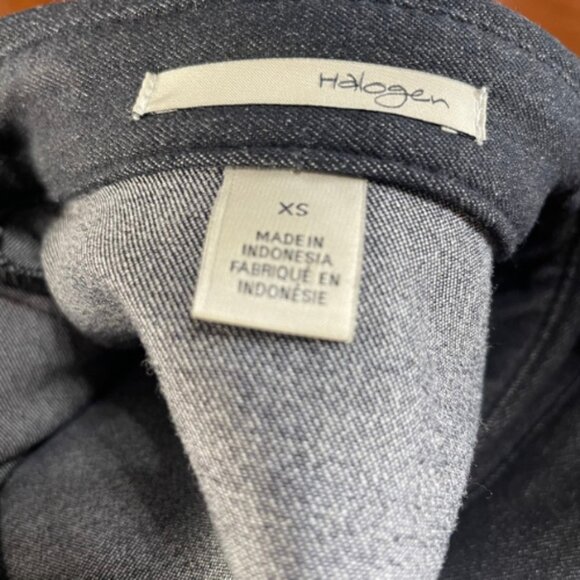 Halogen NWOT Nordstrom Belted Shirt Dress XS - Navy Stretch Fit Tailored Denim - Picture 5 of 6